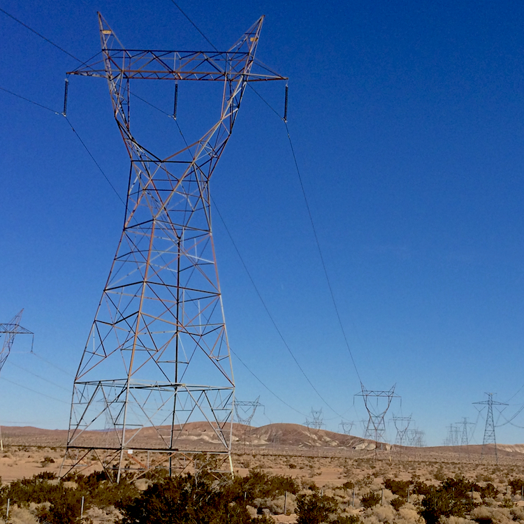 High-Voltage Transmission Lines, California